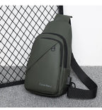 Men's Fashionable Casual Chest Bag Outdoor Cycling Waterproof Durable Sports Backpack Trendy Versatile Portable Crossbody Bag