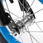 12-Zoll-Kinderfahrrad, Blau, Stabiles Radfahren, Zuverlässiges Bremssystem, Weicher Sitz für Kleinkinder von 2-4 Jahren