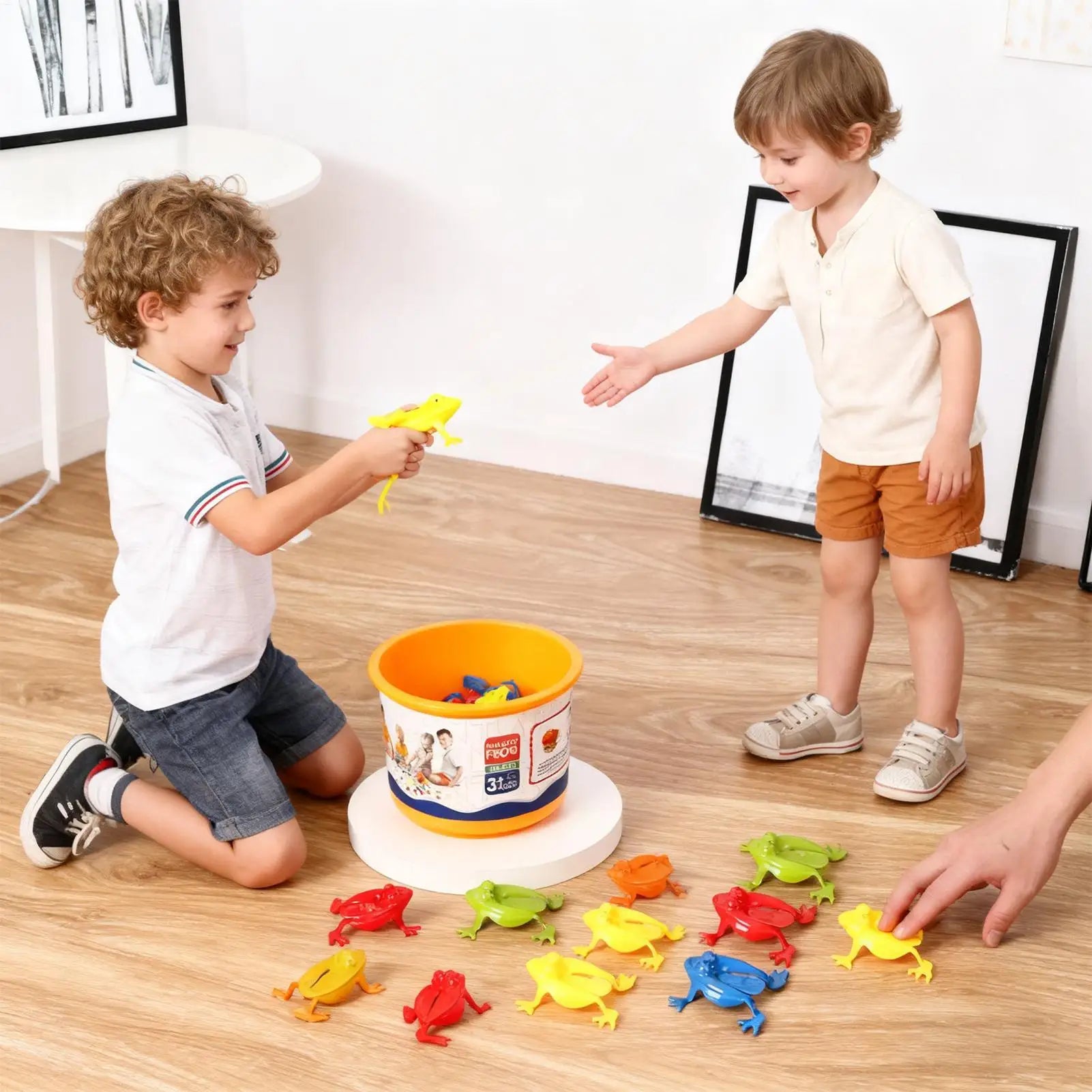 Frog Toy Jumping Frog Funny Educational Games 12 Pieces Finger Press Animal Toys for Kids Boys Girls Travel Bedroom Classroom