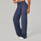 Damen gerade Yoga-Leggings weicher, dehnbarer Stoff Damen-Yogahosen GYM Schweißableitende Eigenschaften Lauf-Sport-Hosen