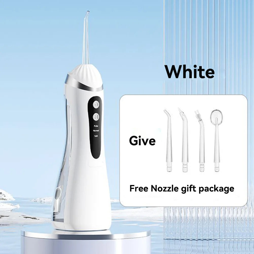 Munddusche 3 Reinigungsmodi Tragbar Wiederaufladbar Wasserdicht IP65 Dental Water Flosser Zahnaufhellungs-Düsenflosser 200 ml