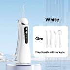 Munddusche 3 Reinigungsmodi Tragbar Wiederaufladbar Wasserdicht IP65 Dental Water Flosser Zahnaufhellungs-Düsenflosser 200 ml