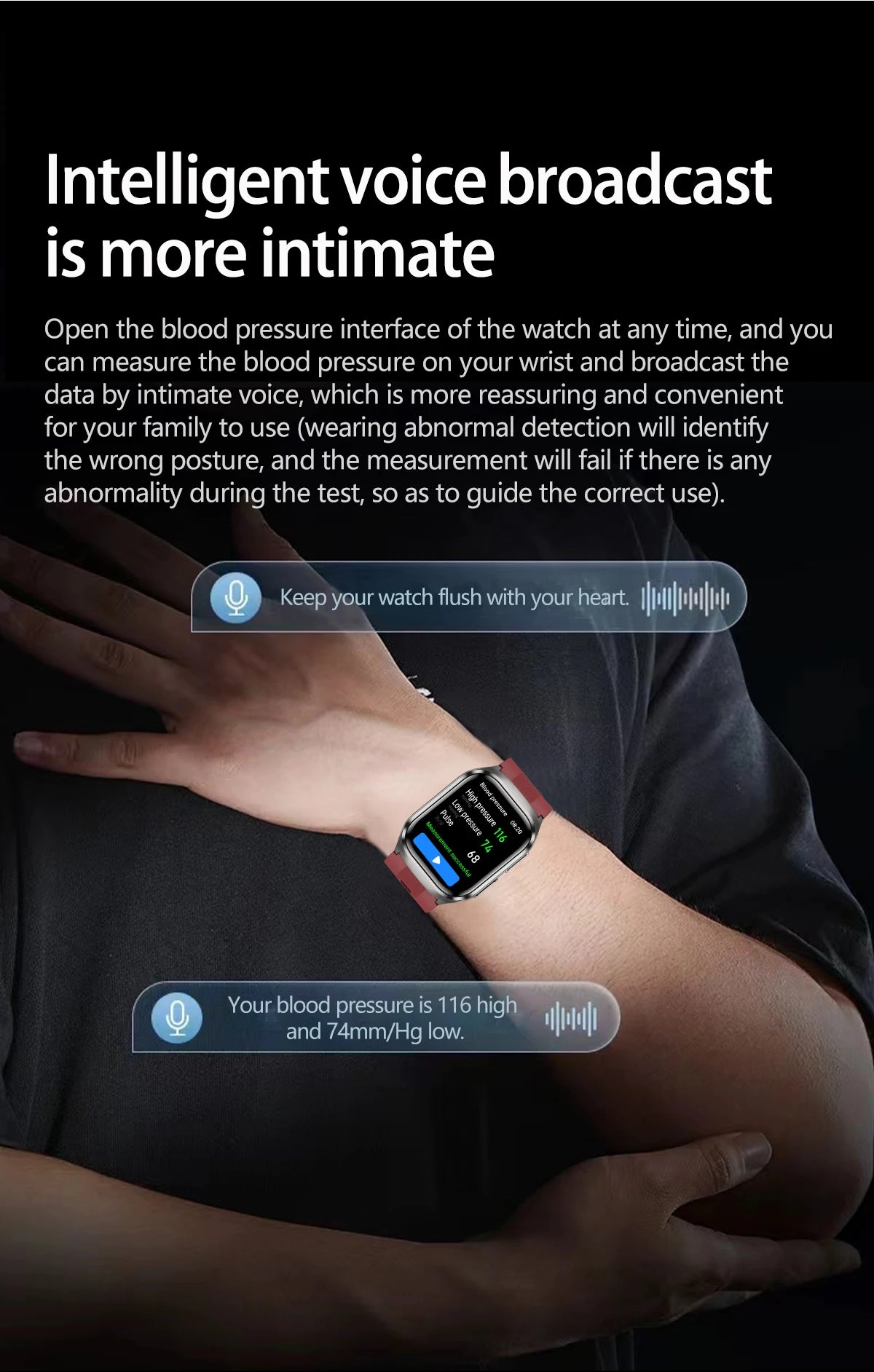 2026Neue Gesundheitsuhr Blutdruck Genaue Messung Smartwatches Herren Harnsäure Blutfette wasserdicht Airbag Smartwatch Damen