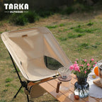 TARKA Faltbare Campingstühle Set Leichter Klappstuhl Ultraleichte Rucksack-Mondstühle für Garten Picknick Strand Angeln