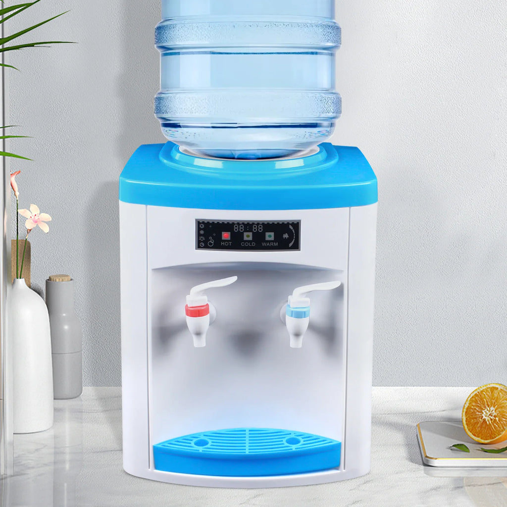 Kompakter Heiß- und Kaltwasserspender, energiesparender Tisch-Wasserspender aus Edelstahl, Mini-Trinkstation für Büro und Zuhause