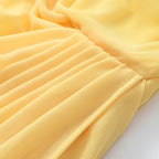 Damen einfarbiges plissiertes, sexy trägerloses Kleid, elegantes schulterfreies, rückenfreies Kleid mit hoher Taille und Schlitz 2026, neues Abendparty-Kleid