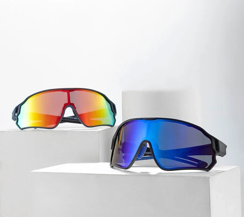 ROCKBROS Fahrrad Polarisierte Brille MTB Rennrad Sonnenbrille UV400 Fahrrad Sonnenschutz Leicht Unisex Fahrrad Sportausrüstung