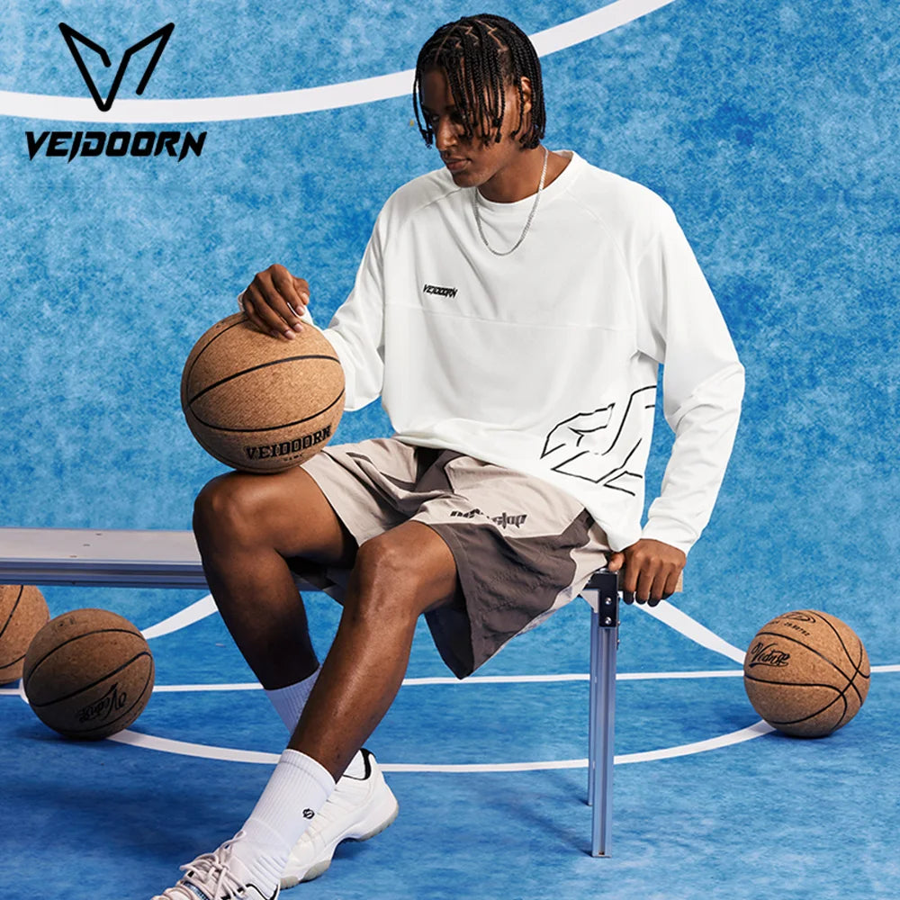 2025 Herren Quick Dry Workout T-Shirt Feuchtigkeitsableitendes Trainings-Top Gym Fitness Langarm Lauf-Basketball-Shirt Sportbekleidung