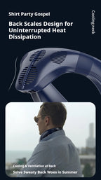 Neuer Nacken-Klimaanlage Tragbarer Nackenventilator Wiederaufladbarer Halbleiter-Kühlventilator Bladeless Ventilator Outdoor Persönlicher Ventilator Tragbarer Kühler