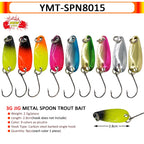 7/9/10 Stück Forellenköder 2,5g/2,6g/3g/3,2g/3,5g/5g Metalllöffel Angelköder Wobbler Casting Jigging Angelzubehör Pesca Döbel