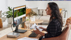 UPERFECT VESA Desktop Monitor Holder 15-22" LCD LED Folding Display Touch Screen Stand Mount Support Metal Bracket Load 6.5kg