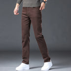 2026 98 % Baumwolle Elastische Baumwolljeans Herren Frühling Slim Straight Denim Hose Komfort Große Größe Koreanische Business Casual Hose