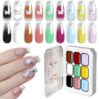 LIMEGIRL Gradient Gel Set Semipermanent – Hochglänzend – Farbverlauf – Buntes Nagelgelpolitur-Set Ablösbarer Lack für Nagelkunstdesign