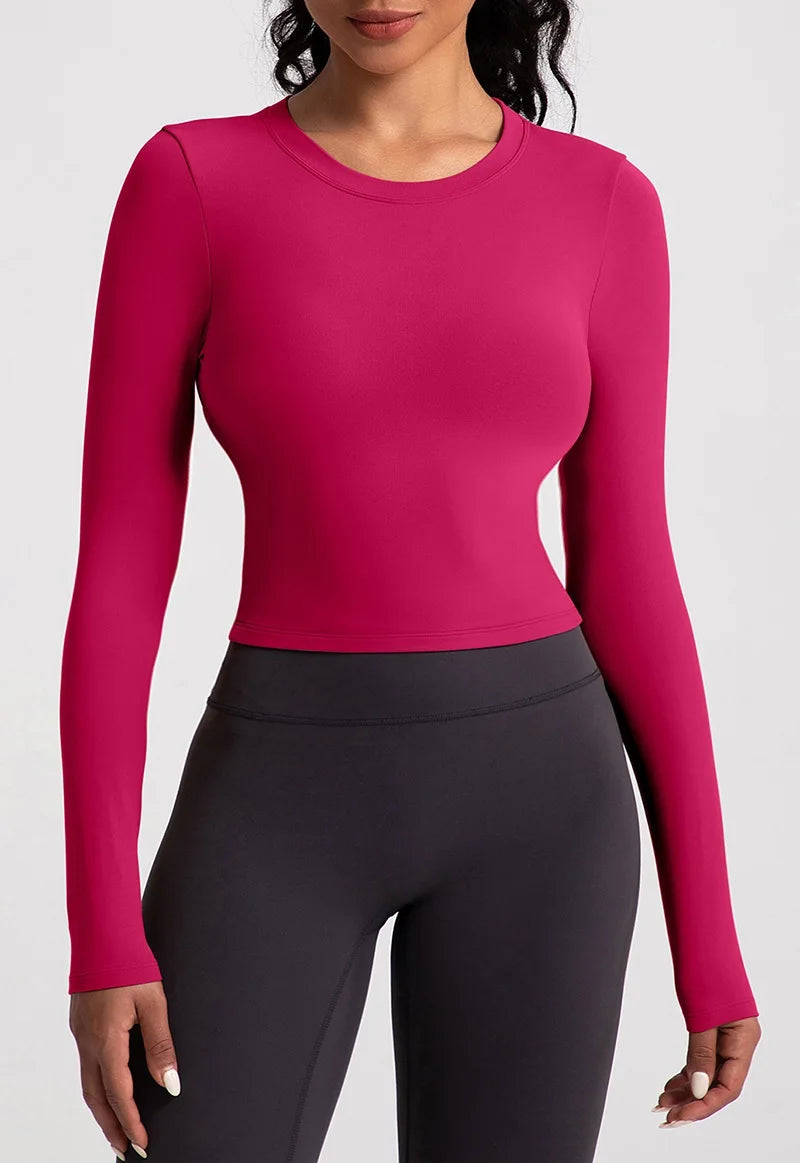Cloud Hide Black Beauty Back Yoga Shirts Damen Langarmbluse Übergröße Sport Gym Fitness Top Laufshirt Workout Shirt