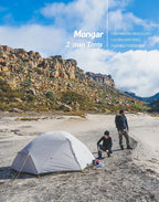 Naturehike Mongar UL 2 Zelt 2 Personen Trekkingzelt 20D Ultraleichtes Reisezelt Wasserdichtes Wanderzelt Überlebenszelt Outdoor Camping Zelt