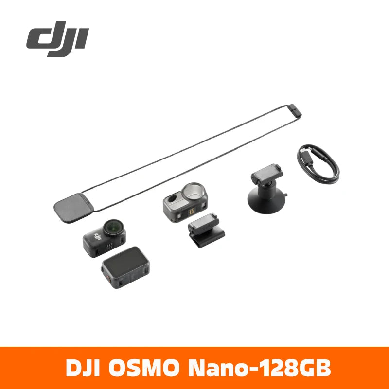 DJI Osmo Nano Bundle Standard 128G / 64GB kleine Kamera Vlog 4K/60fps & 60° Weitwinkel-Sichtfeld völlig neuartiger 1/1.3" Sensor dual DJI Mikrofone