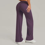 Damen gerade Yoga-Leggings weicher, dehnbarer Stoff Damen-Yogahosen GYM Schweißableitende Eigenschaften Lauf-Sport-Hosen