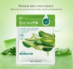 20 Stück natürliche Pflanzen-Gesichtsmaske Feuchtigkeitsspendend Öl-Kontrolle Anti-Aging Frucht Aloe Koreanische Tuchmaske Schönheit Hautpflegeprodukte