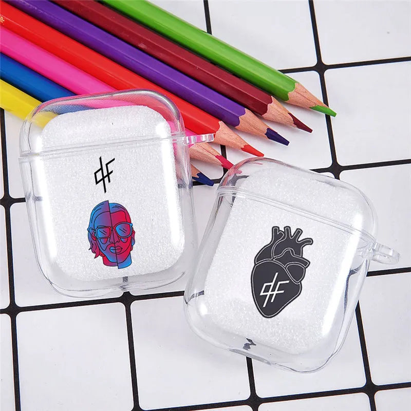 PNL QLF Rapper Singer Earphone Case For Apple AirPods 4 3rd 2 Pro3 Transparent Cover For Airpod 1 3 Letter Protective Box Shell Hauptbild