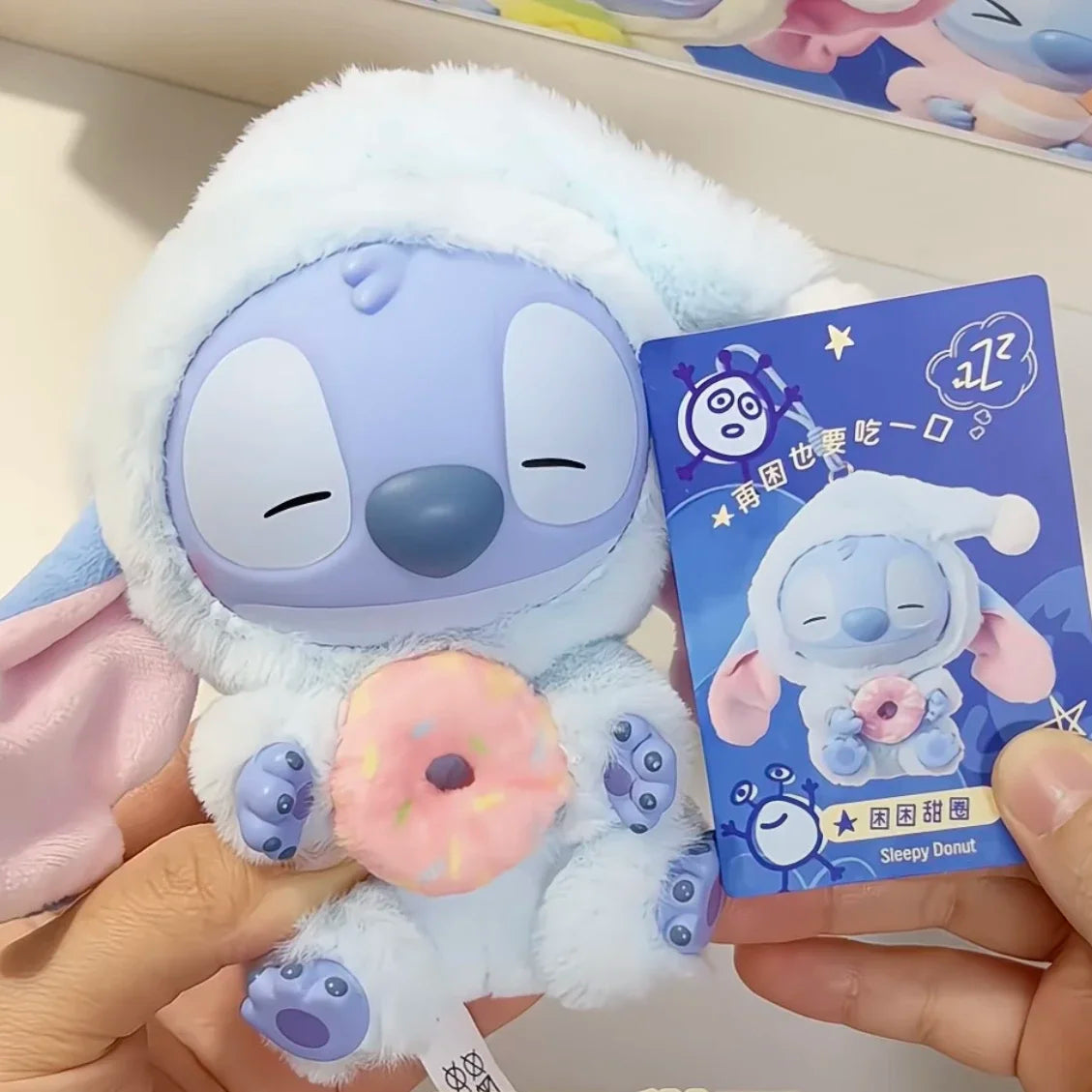 Neue Stitch Iss Etwas vor dem Schlafengehen Serie Vinyl Blind Box Tasche Plüsch Anhänger Niedliche Puppe Mystery Box Spielzeug Erwachsenengeschenk