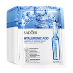 10 St. SADOER 24K Gold Vitamin C Hyaluronsäure Gesichtsmaske Feuchtigkeitsspendend Straffend Hydrierend Gesichtsmasken Hautpflegeprodukte