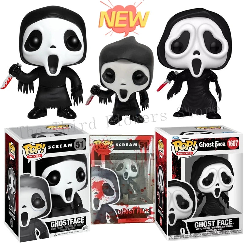 2026 FunKo Pop! Scream GhostFace #51 Blutiger Ghost Face #1607 Actionfiguren-Modell als Geburtstagsgeschenk Spielzeug