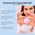 Badebombe Lang anhaltender Duft Aromatherapie Blumiger Duft Peeling Feuchtigkeit Körperwaschmittel Reinigende Spa-Salzball Brausekugeln Dusche