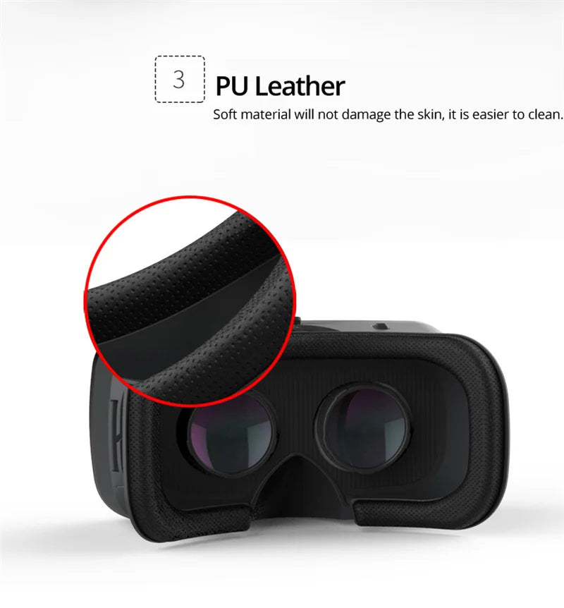 VR Shinecon 10.0 Helm 3D-Brille Virtual Reality Headset für Smartphones VR-Brille Videospiel Fernglas