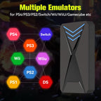 JMachen Hyper Base Lbox Retro-Spielekonsole für PS4/PS3/Switch/PS2/Wii/WiiU/PS1 Launchbox 2TB Gaming-HDD mit über 4200 PC-/3D-Spielen