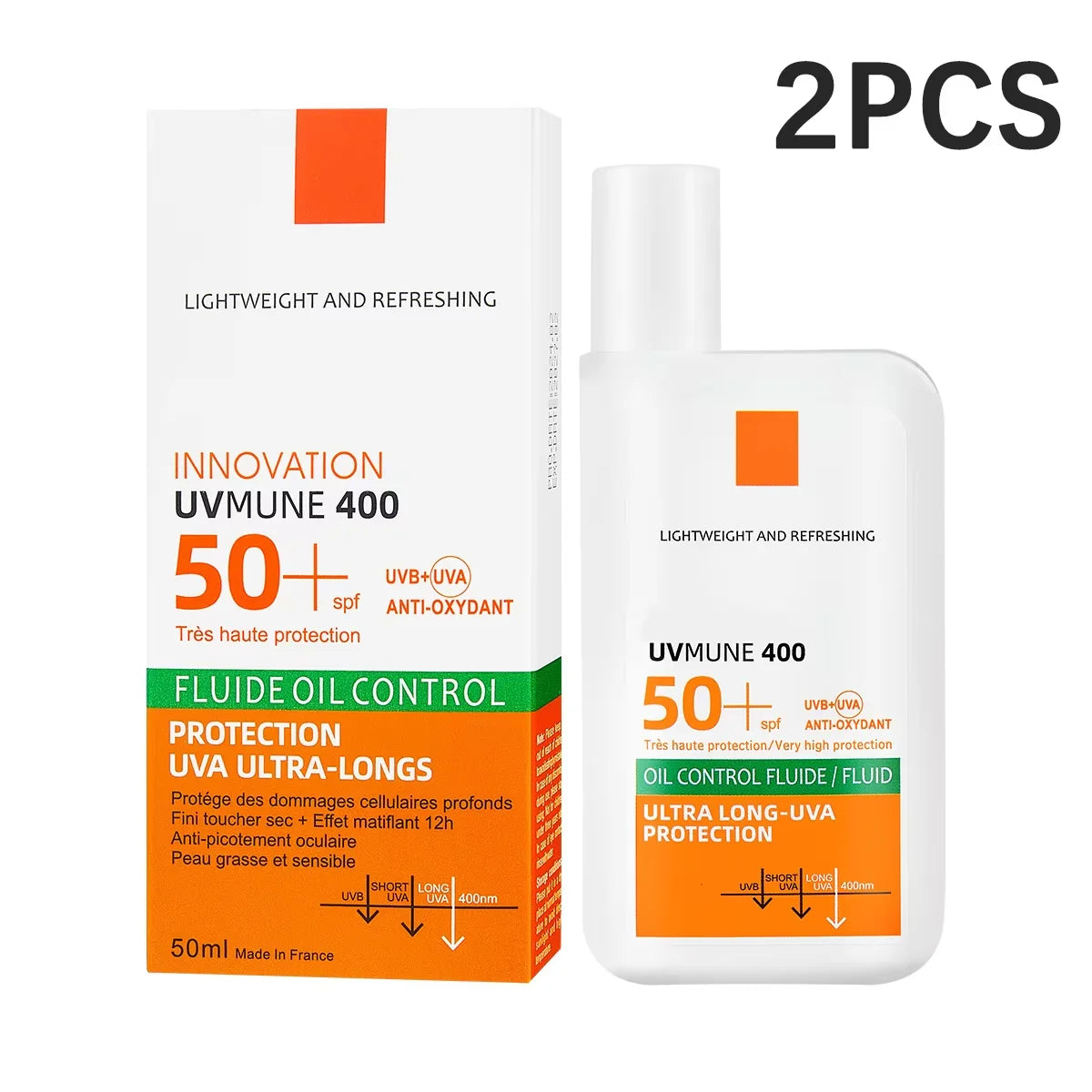 SPF50+ Sonnencreme Lotion Leicht Nicht Fettend UV-Schutz Gesichts- und Körper-Sonnenschutz Langanhaltend Feuchtigkeitsspendend Erfrischender Sonnenschutz