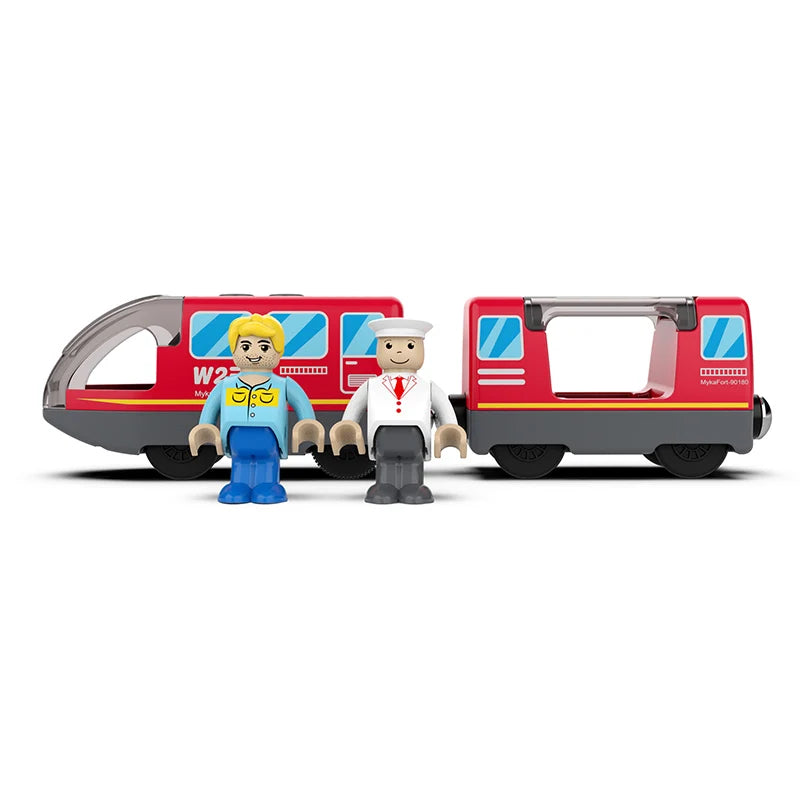 Kinder elektrische Eisenbahn Lokomotive Magnetischer Zug Waggon Diecast Slot Spielzeug Passend für Holzeisenbahn Gleis Spielzeug für Kinder Geschenk