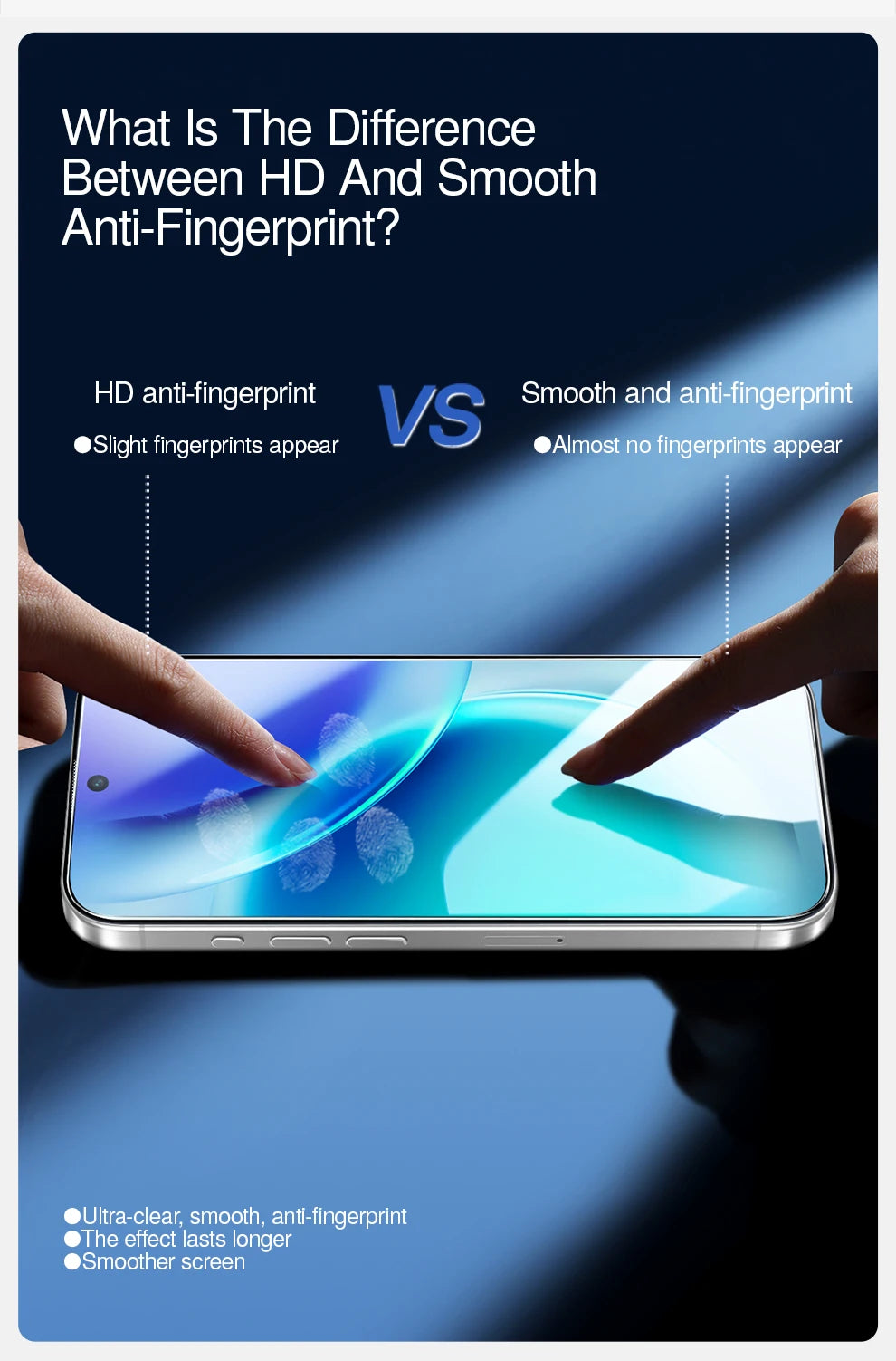 SmartDevil 2 Stück Displayschutzfolie für Vivo X200 Pro Mini X300 HD Anti-Blaulicht Gehärtetes Glas Nicht vollflächig Anti-Fingerabdruck