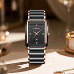 LIGE Mode Elegante Damenuhr Japanisches Uhrwerk Keramikarmband Luxus Damen Armband Quarzuhren Geschenke Reloj Mujer