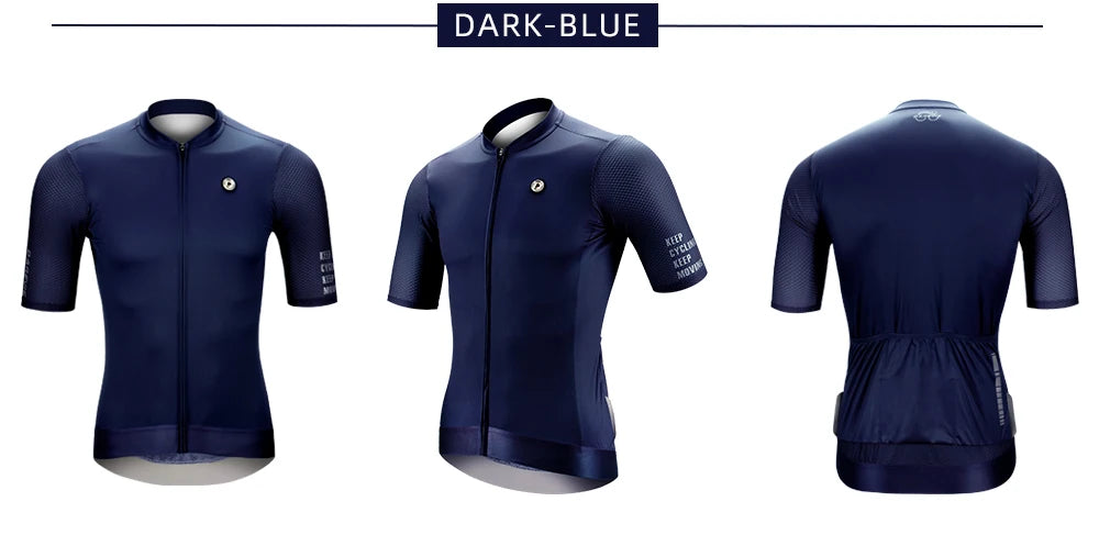 DAREVIE Radtrikot SPF 50 UV-Schutz Trainingsniveau Slim Fit Kleine Größe Herren Damen Mann Fahrradtrikot Radsport-Trikot