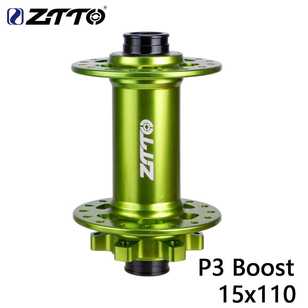 ZTTO MTB 32 Loch Scheibenbremsnabe Vorderradnabe 6-Loch Boost Nabe 15x110 Steckachse 15x100 32H Maza 9x100 QR gedichtete Lager