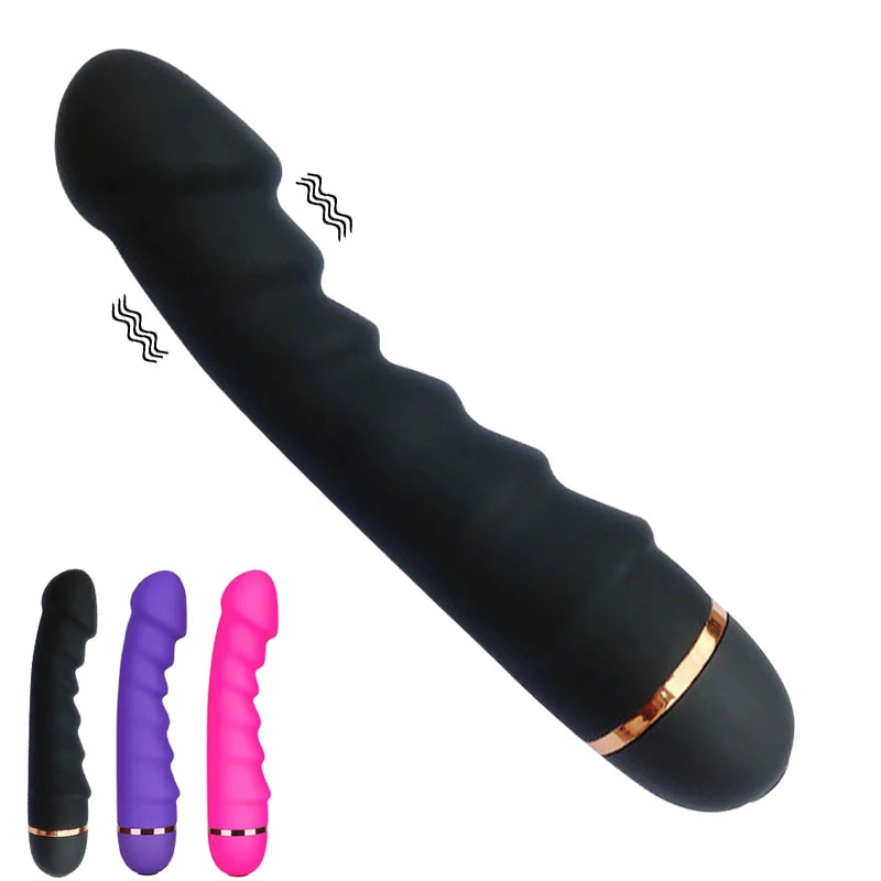 20 Modi Vibrator Weicher Silikon-Dildo Realistischer Penis Starker Motor G-Punkt Klitorisstimulator Weiblicher Masturbator Sexspielzeug für Erwachsene Hauptbild