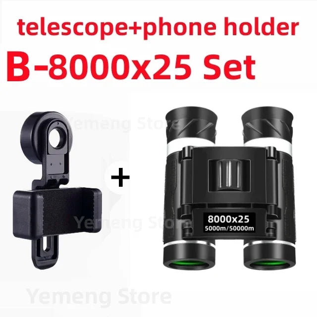 Leistungsstarkes Fern Fernglas Monokular Teleskop Faltbar Tragbar BAK4 FMC Optik Jumelles für Outdoor Camping Jagd Konzert