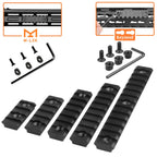 Jagd Taktische Picatinny Schiene 3-13 Slots 20mm Aluminium Schienenadapter Halterung für Keymod / M-LOK System Handschutz Zielfernrohr Montagebasis