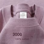 Sommer Baumwolle Strapazierfähiges 300-Gramm-T-Shirt aus amerikanischer Reinbaumwolle für Herren mit kurzen Ärmeln, lässiges Basic-Oberteil, Oversized T-Shirt