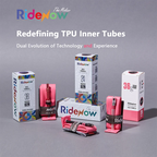 Ridenow Verbesserte Metall-Düse 700c TPU Schlauch mit externem Gewinde 700x18-32c Rennrad abnehmbare Ventilkerne Innenschlauch