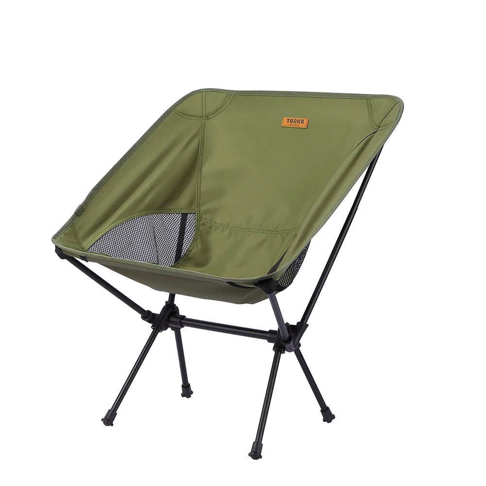 TARKA Faltbare Campingstühle Set Leichter Klappstuhl Ultraleichte Rucksack-Mondstühle für Garten Picknick Strand Angeln
