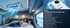 Sunster 12V/24V Schnelle Kühlung Dachklimaanlage Elektrisches Kühl-Wohnmobil-Dachparken für LKW-Wohnmobil-Kastenwagen-Wohnwagen-Reisemobil