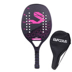 Vollcarbon 3K Faser Strandtennisschläger raue Oberfläche professioneller Schläger für Herren und Damen mit Schutzhülle