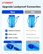 UTOBEST 1L/1.5L/2L/3L Trinkblase Wasserreservoir Trinkbeutel BPA-frei zum Laufen Radfahren Wandern