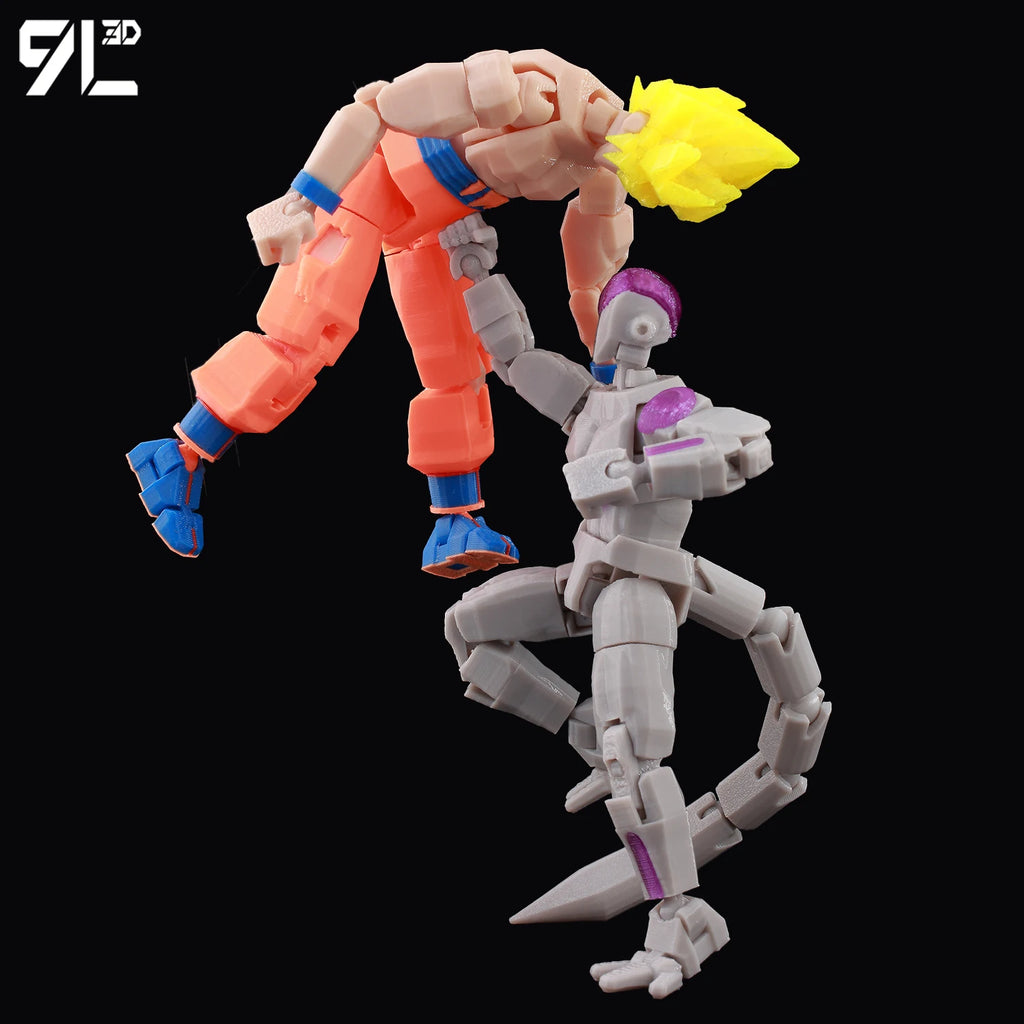 9L3D Gedruckte Dragon Ball Son Goku Vegeta Beerus Frieza Anime Lucky13 Dummy13 Titan13 Actionfiguren Mehrgelenkige Bewegliche Spielzeuge