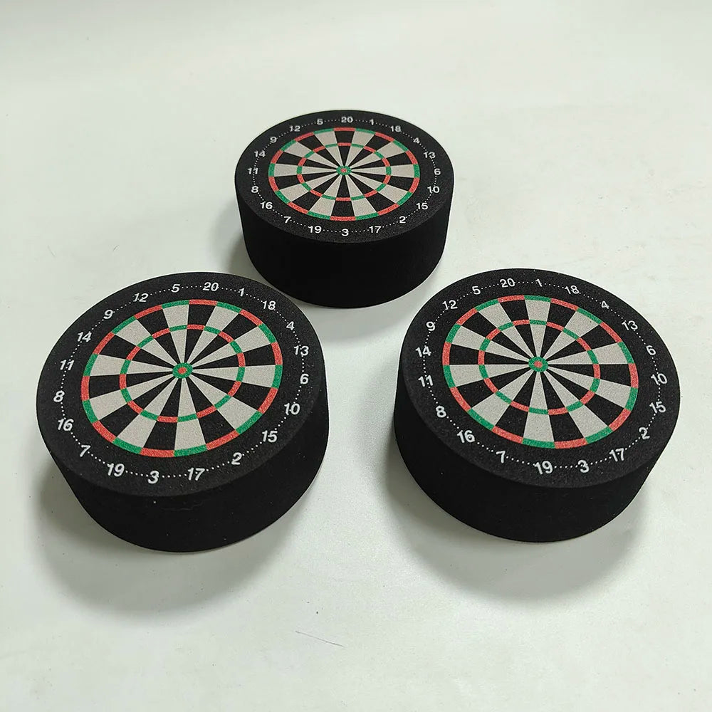 10cm Mini Dart Dock - EVA Schaumstoff Dart Halter & Basisstation mit doppelseitigem Dartboard-Design, weicher Standfuß für Heim- & Partyspiele