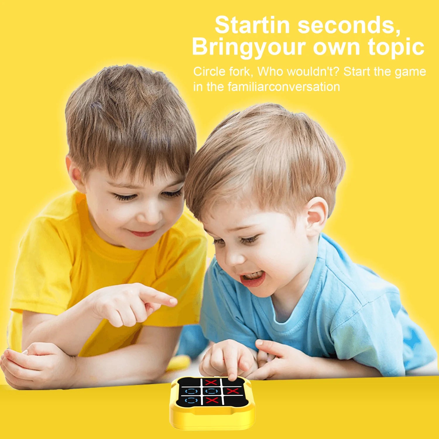 1 Stück Tic-Tac-Toe Brettspiele für Erwachsene Kinder Montessori Puzzle Tischspiel Schachset Tragbare Tischspiele Tic-Tac-Toe