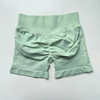 Impact Shorts 4.5" Nahtlos, hochelastisch, niedrig gerippter Bund, dezenter Po-Kontur-Shorts, Fitness Workout Yoga Gym Shorts
