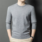 2025 Neuer Herren-Freizeitpullover Rundhals Langarm Strickpullover Rautenmuster Mode Vielseitiges Oberteil 2029