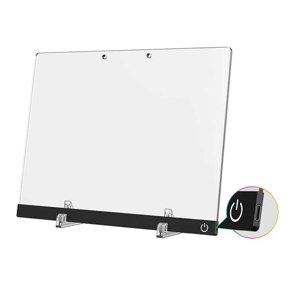 LED-Notiztafel-Nachtlicht mit 7 bunten Stiften DIY Acryl-Nachrichtentafel Kreatives Fluoreszierendes Mal- und Zeichenbrett